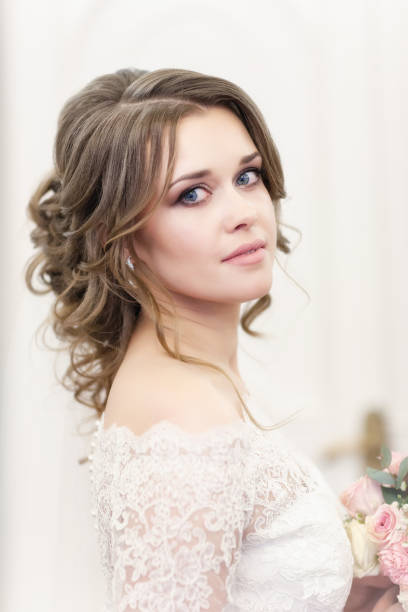 istock portrait of the bride on a light background 936212744