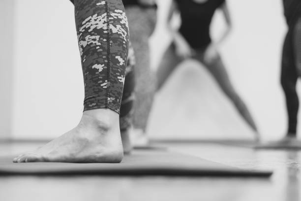 istock girl doing yoga in the hall 936213294