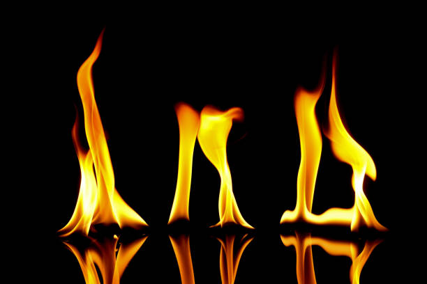 istock very hot fire abstract background. fire on the black background. 936242772