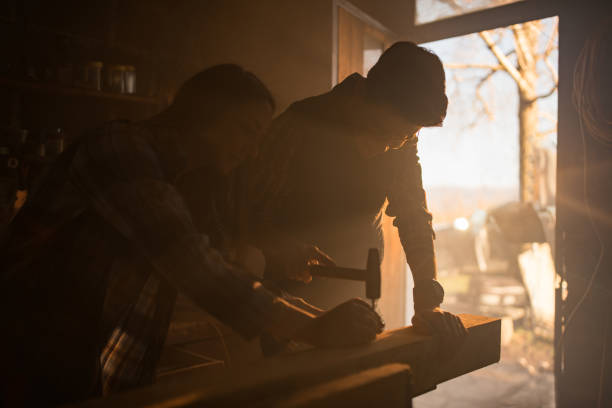 istock Team of carpenters 936257822