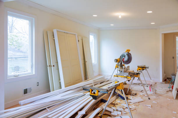 istock Construction building industry new home construction interior drywall tape. Building construction gypsum plaster walls 936258080