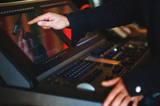 istock Modern equipment with a touchscreen and a large LCD screen. 936274260