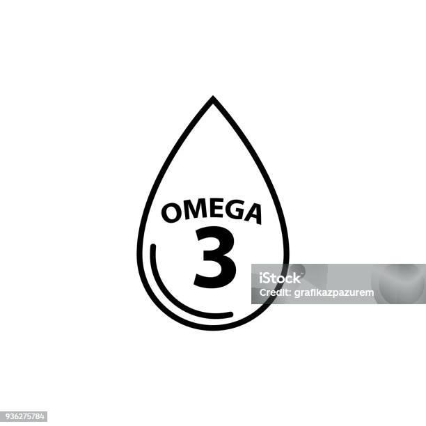 Ilustración de Icono De Aceite De Pescado Ilustración Vectorial y más Vectores Libres de Derechos de Omega-3