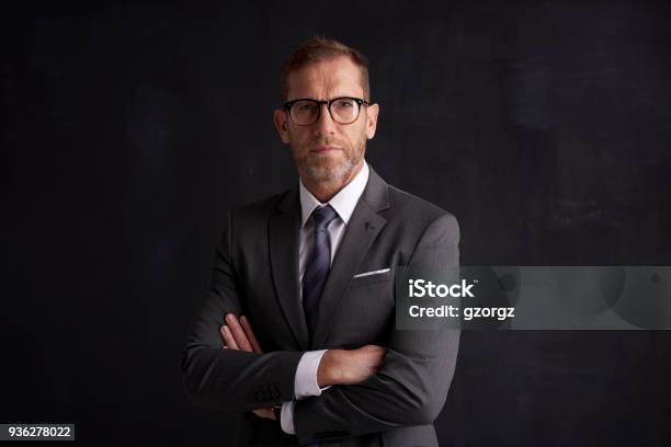 Executive Senior Businessman Portrait Stock Photo - Download Image Now - Businessman, Portrait, Serious