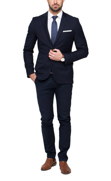 istock Young stylish businessman isolated on white 936278618