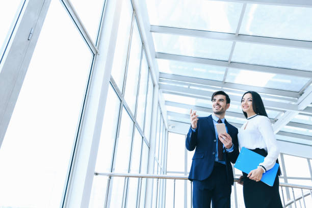 istock Business entrepreneur with his assistant 936281008