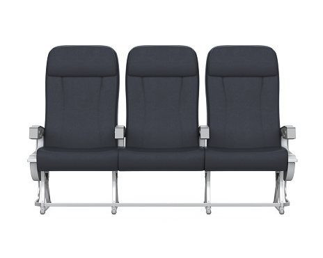 Airplane Seats Isolated
