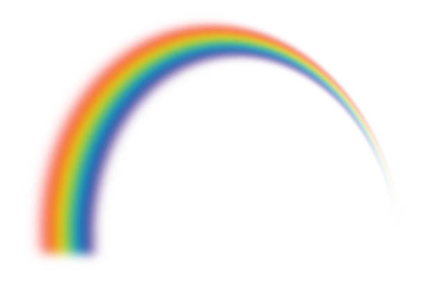 arco iris en blanco - foto de stock