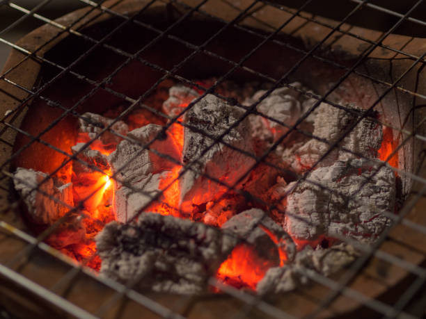 istock Traditional burning Thai Charcoal Stove with grille. 936293032