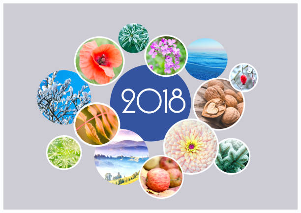 istock Seasonal Calendar for 2018 year. 936296328