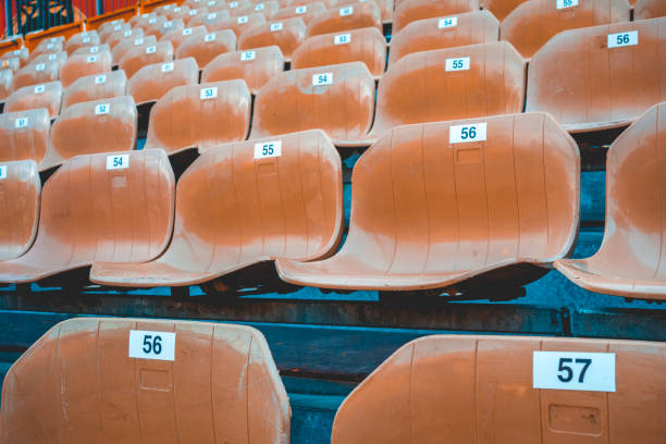 istock stadium with brown seats for the audience 936301106