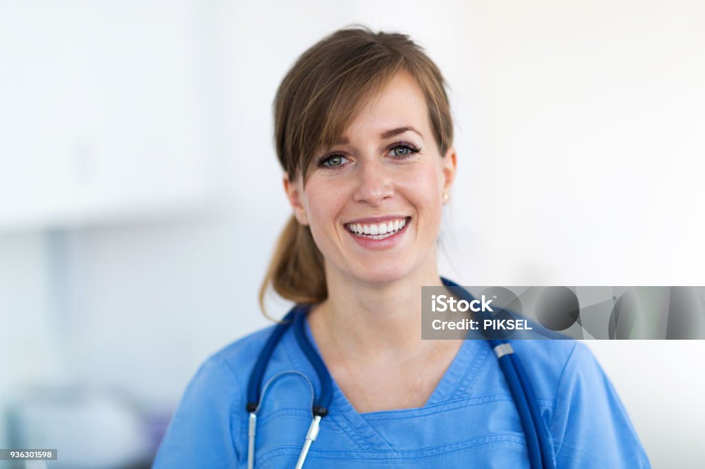 Female doctor Smiling Stock Photo