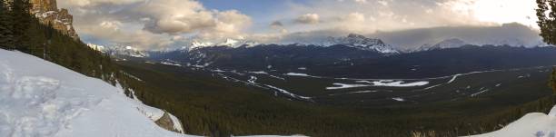 Bow River Valley Panoramic Landscape Banff National Park Canadian Rockies