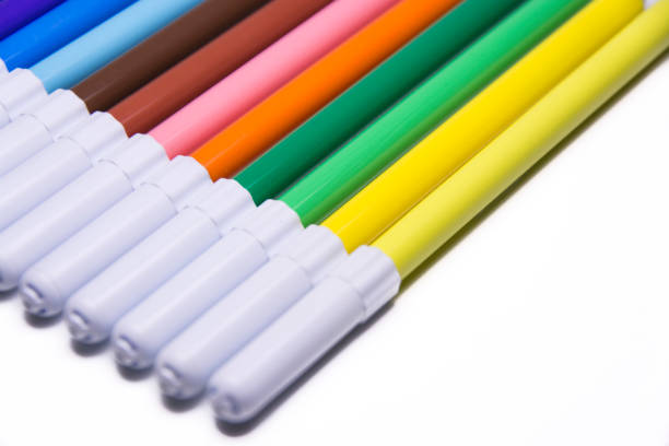 istock Multicolored marker pens, office and school drawing 936305448