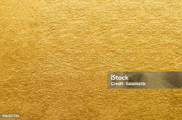 Gold Foil Texture Golden Abstract Background Stock Photo - Download Image Now - Gold - Metal, Foil - Material, Textured