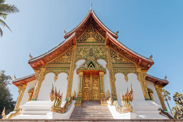 istock Naga Statues at Haw Pha Bang Temple, Luang Prabang, Laos 936309794