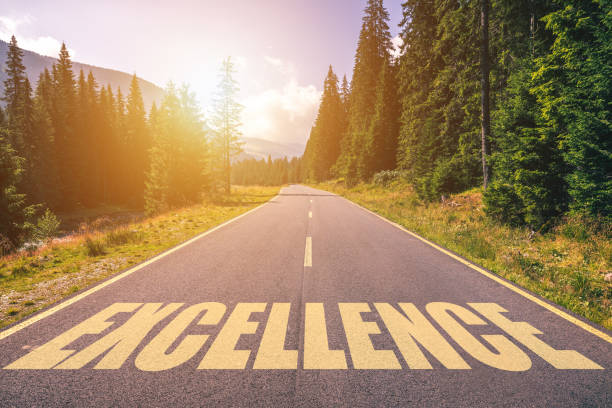 istock Excellence word written on road in the mountains 936316772