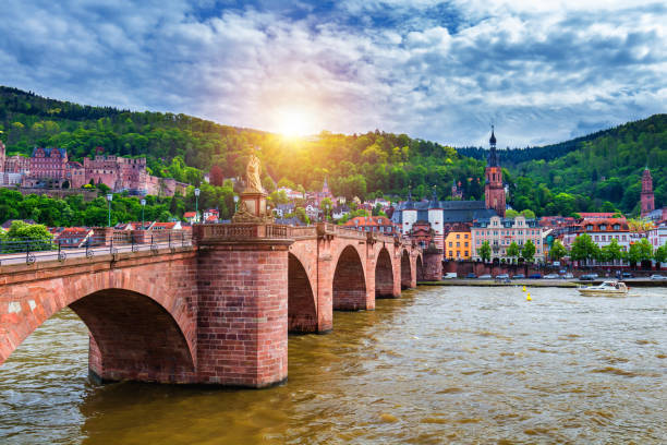 istock Old Neckar bridge and Heidelberg city, Germany 936317268