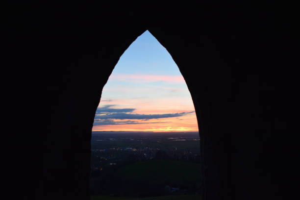 istock Sunset over the somerset levels 936317344