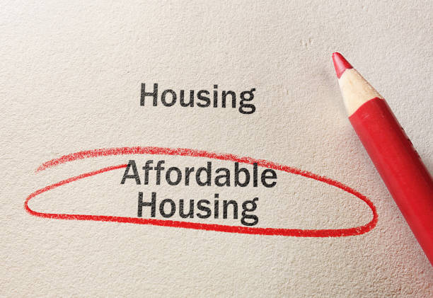 Affordable Housing concept stock photo