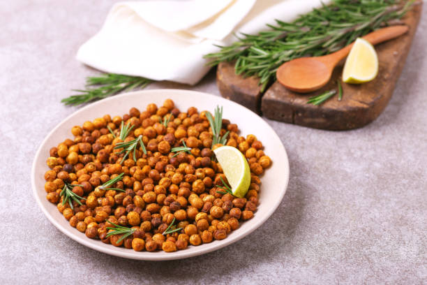 istock Indian cuisine. Roasted chickpeas with lime and rosemary 936322738