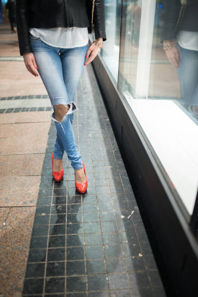 istock Attractive young Caucasian woman with reflection in a glass 936324164