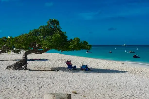 Photo of color caribbean island