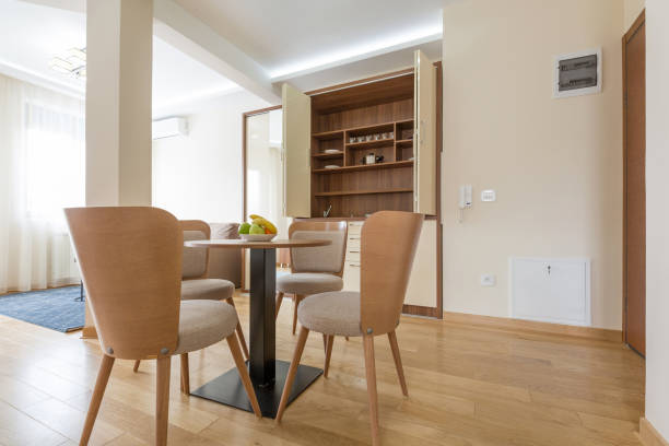 istock Interior of a hotel apartment, dining area 936327942