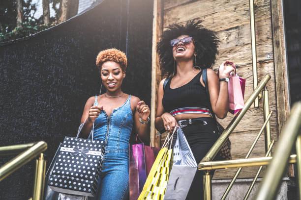 Young Friends Having Shopping Together