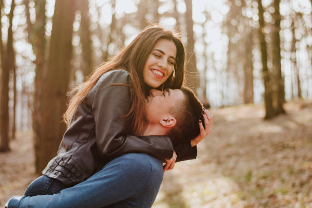istock Beautiful couple in nature 936330202