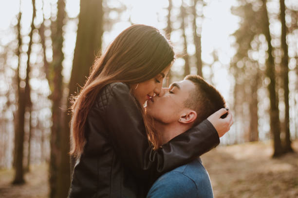 istock Beautiful couple in nature 936330320