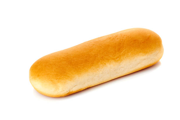 istock Fresh hot dog bun on white 936333806
