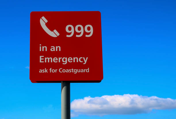 istock Emergency Sign at a Coastal Beach 936334810