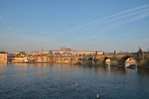 istock Dawn on the Charles Bridge in Prague. 936334874