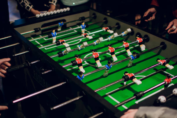 istock Detail of a table soccer game 936334988