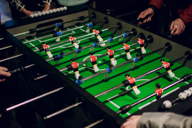 istock Detail of a table soccer game 936335028