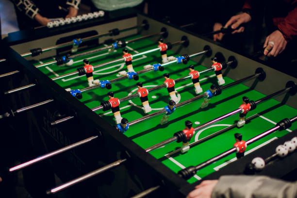 istock Detail of a table soccer game 936335066