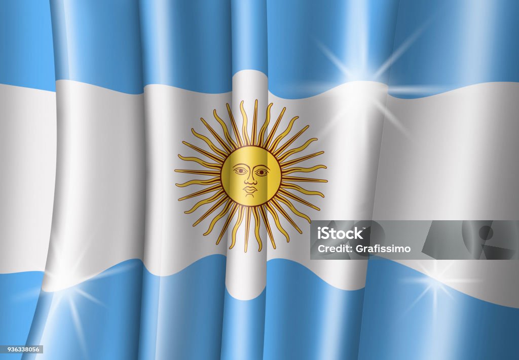 Argentina illustration of argentinian flag 2018 stock illustration