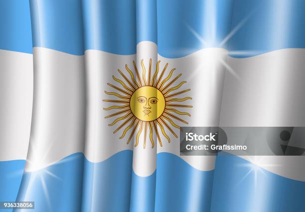 Argentina Illustration Of Argentinian Flag Stock Illustration - Download Image Now - 2018, Achievement, Argentina