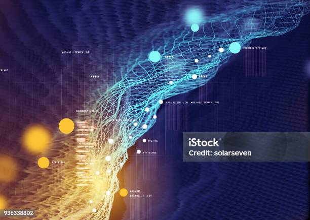 Visual Data And Information Stock Photo - Download Image Now - Abstract, Data, Technology