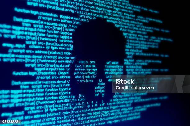 Ataque De Malware Informático Foto de stock y más banco de imágenes de Delito informático - Delito informático, Internet, Jáquer