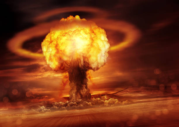 Nuclear Bomb Detonation stock photo