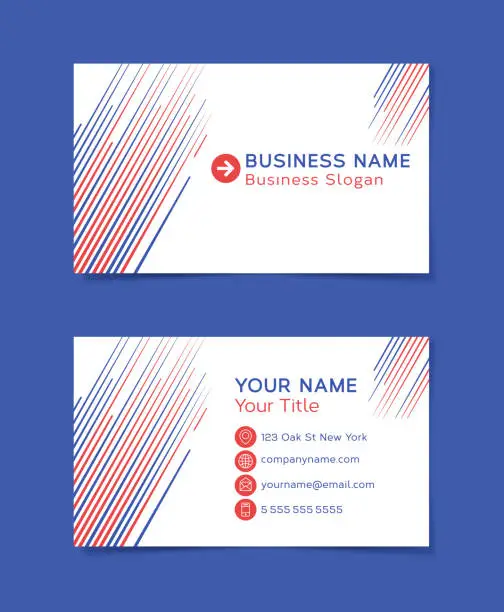 Vector illustration of Business Card Template Idea