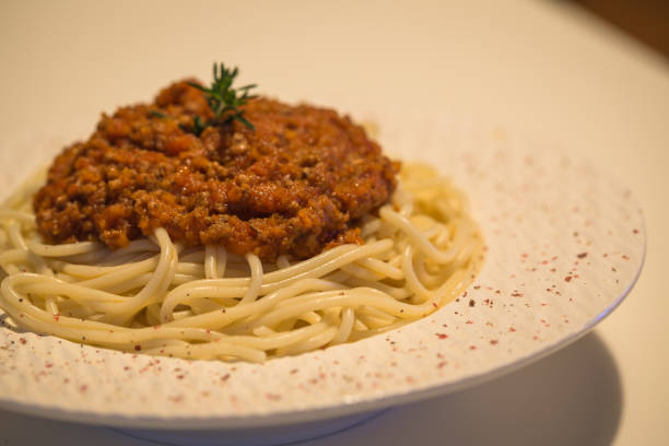 istock Fettuccine Pasta with meatballs in tomato sauce 936339702