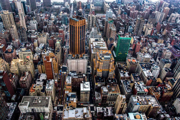 istock Manhattan New York City Aerial View 936342868
