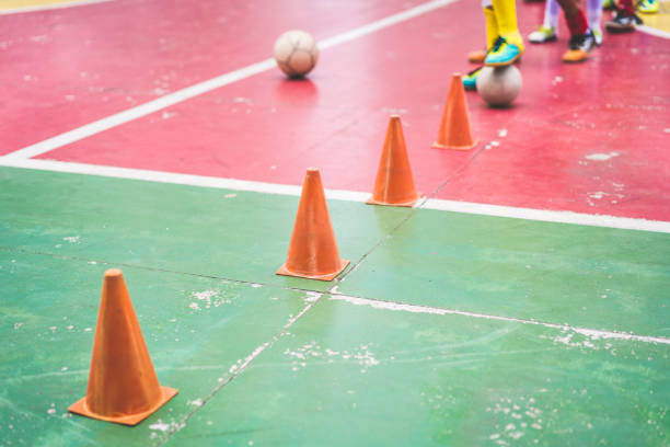 istock Soccer player training on the court 936343678