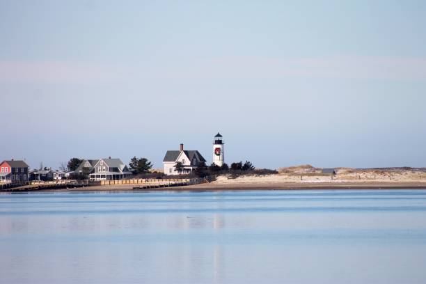 istock Sandy Neck Beach, MA Christmas Lighthouse 936346348