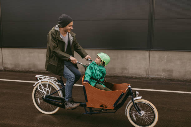 istock Cargo bike ride with my dad 936350572