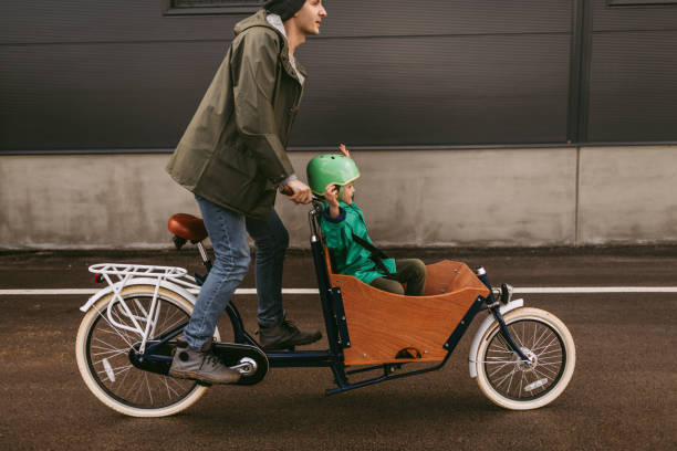 istock Cargo bike ride with my dad 936350752
