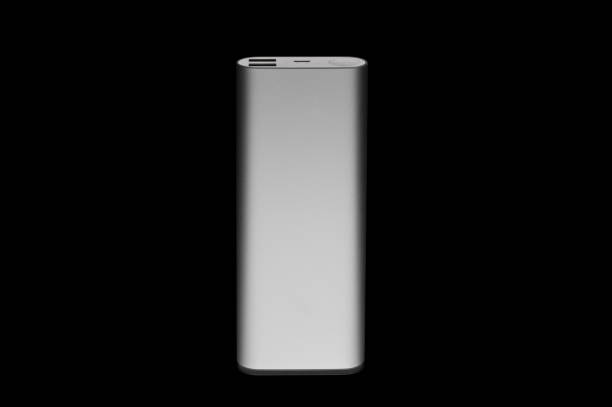 istock Portable power bank isolated in black background 936357768